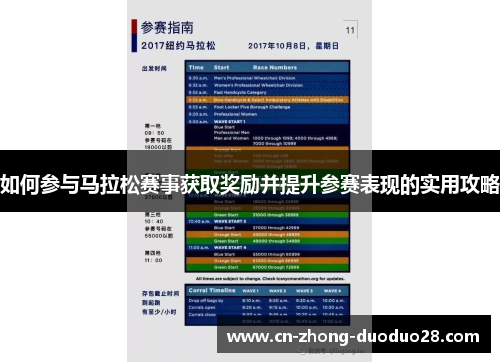 如何参与马拉松赛事获取奖励并提升参赛表现的实用攻略